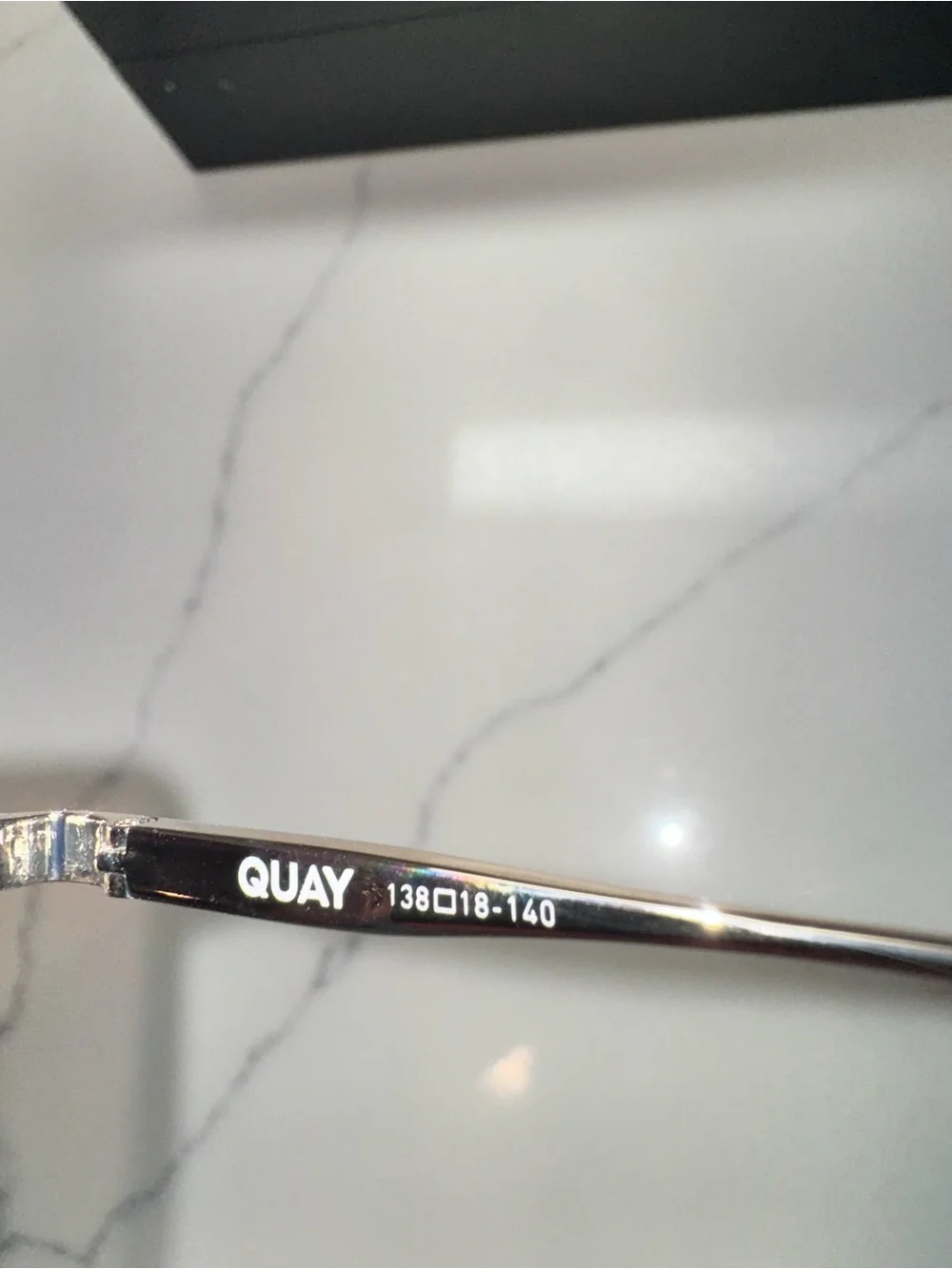 Quay (NIB) Entourage limited edition shield sunglasses in gold/brown gradient